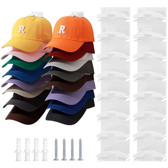 🧢 Jcocylse Kappenhalter & Cap Organizer - Praktische Cap Halterung Wand für ordentliche Aufbewahrung