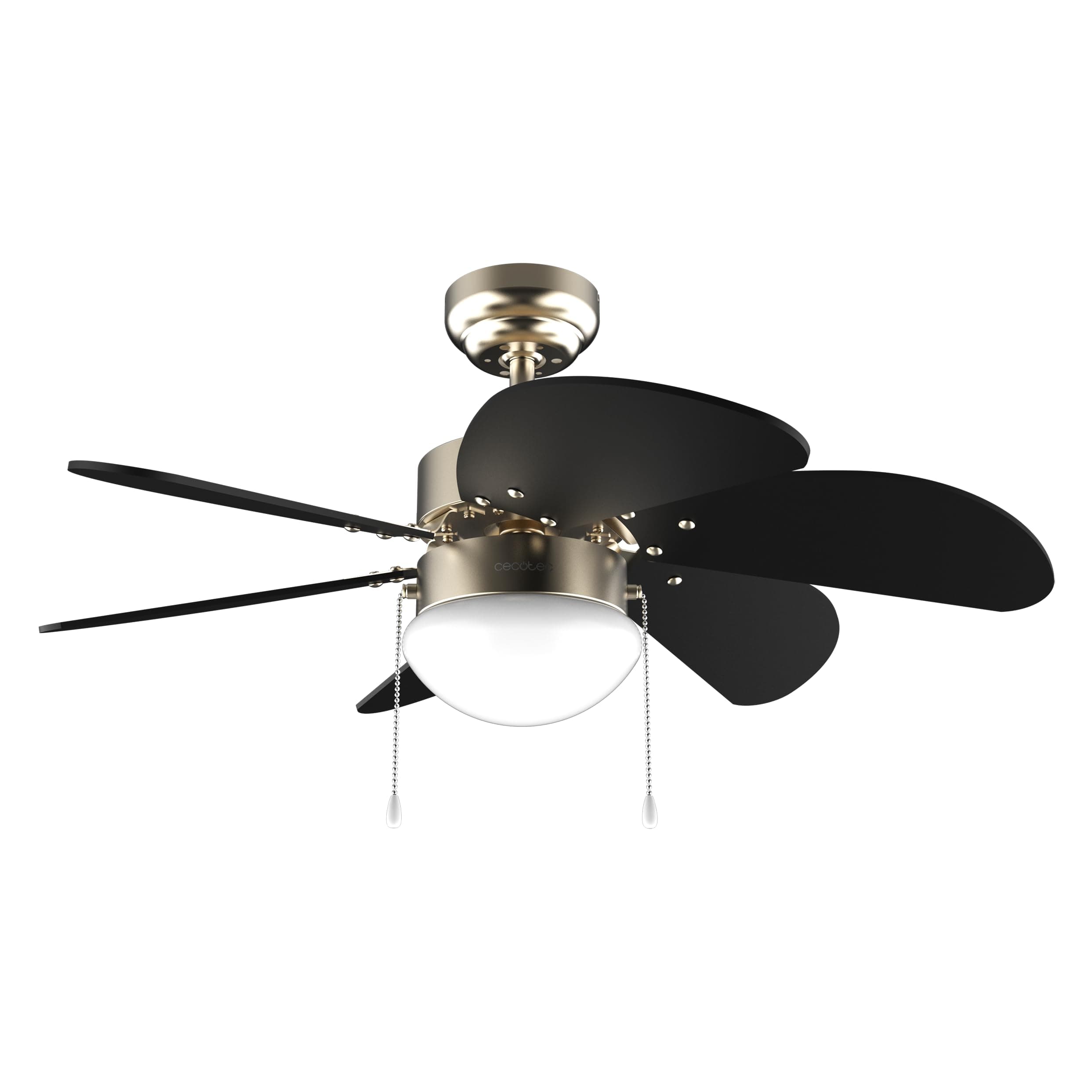 🌟 Angebot: Cecotec Deckenventilator mit Licht EnergySilence Aero 365 Gold&Holz 50W 🌟