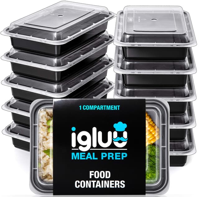 🍱 Igluu Meal Prep Boxen (10er-Pack) - Wiederverwendbar & Stapelbar! 🥗