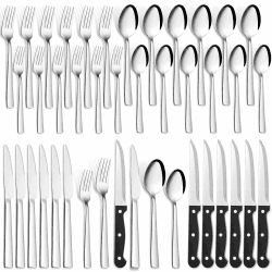 🍴 Besteck Set 6 Personen - Hochglanzpoliert & Spülmaschinenfest 🌟