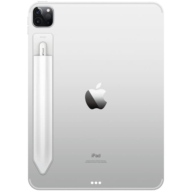 🍎 elago Stifthalter für Apple Pencil USB-C | Weiß | Stark Klebend | PU-Leder & Lycra
