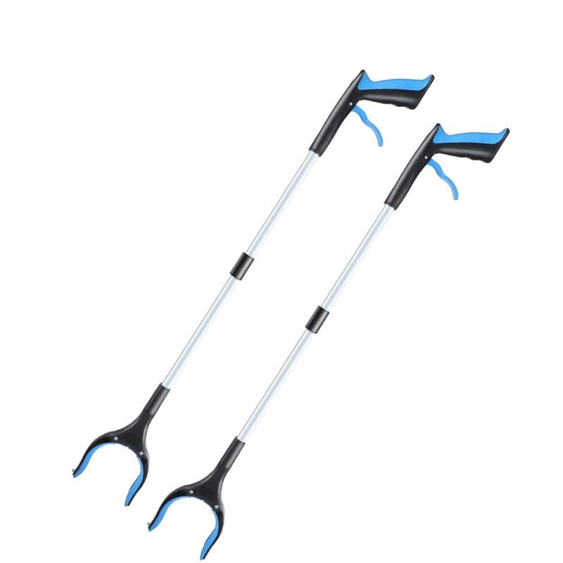 🌟 XRR 2 Stück Müllzange, 83cm Faltbare Aluminium Greifzange 🌟