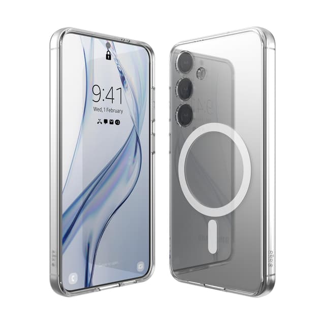 📱 elago Magnetisches Hybrid-Klar-Gehäuse für Samsung Galaxy S24, MagSafe-kompatibel (Transparent) - S24 MagSafe Transparent