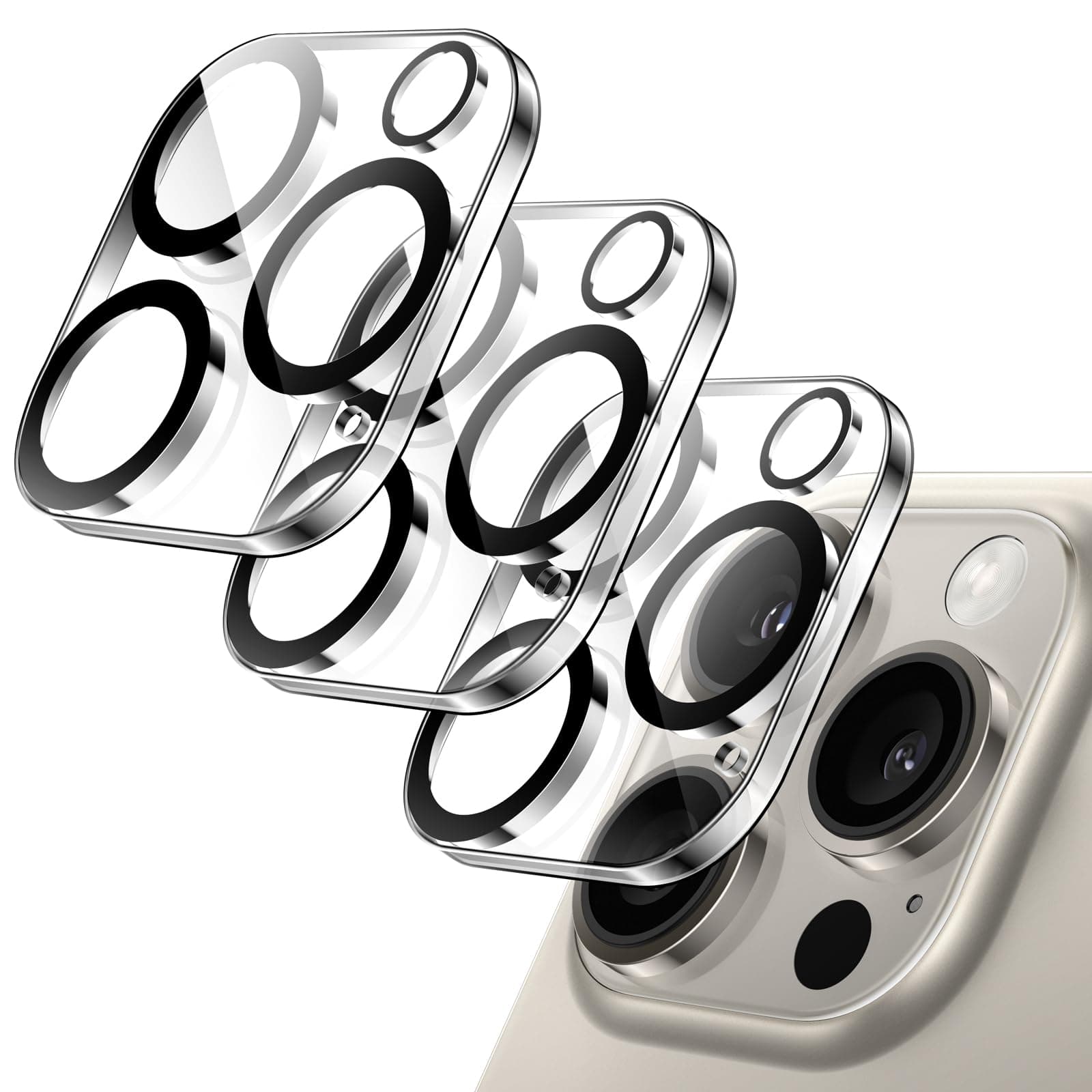 📸🔒 JETech Kameraschutz für iPhone 16 Pro/16 Pro Max, 9H Gehärtetes Glas, Anti-Kratzer, Nachtaufnahmefunktion 📱🌙