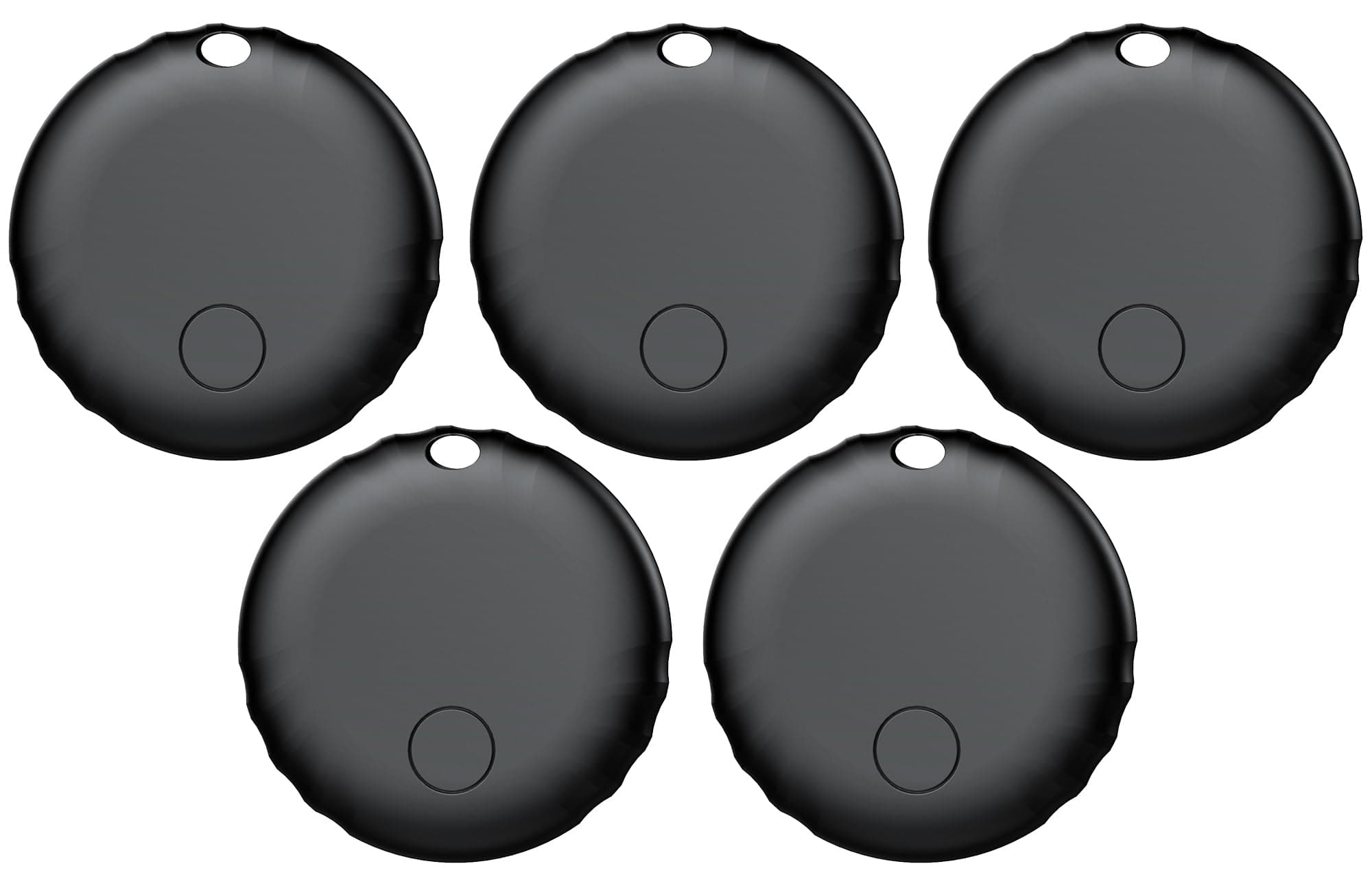 5er Pack IP67 Wasserdichter AirTag Schlüsselfinder - Schwarz