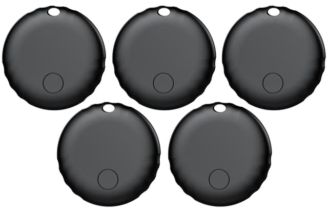 5er Pack IP67 Wasserdichter AirTag Schlüsselfinder - Schwarz