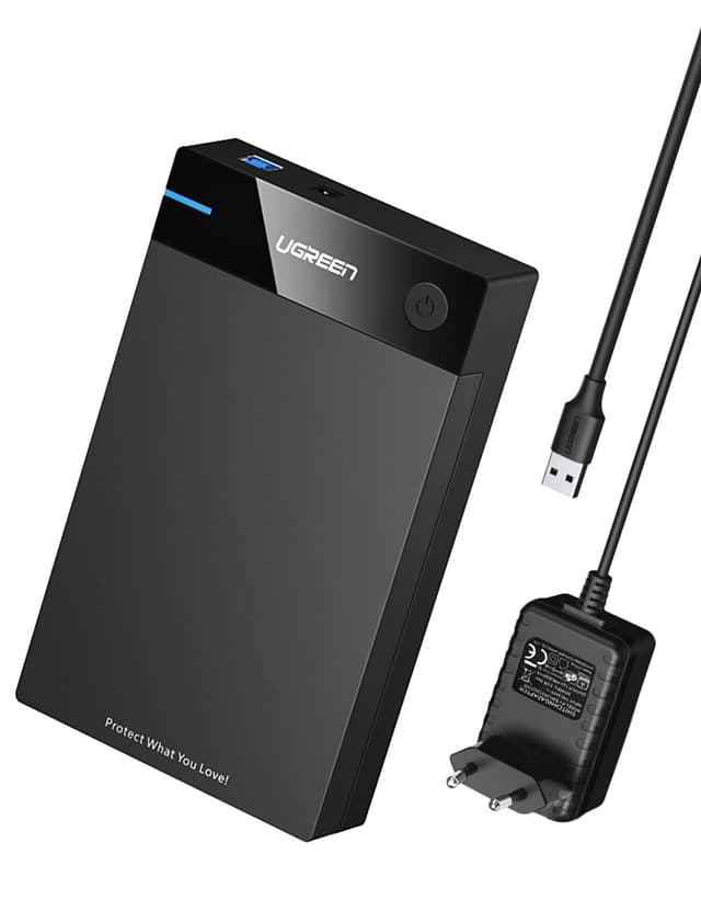 🚀 UGREEN USB 3.0 Festplattengehäuse UASP 3,5 Zoll Externe Festplatten Gehäuse