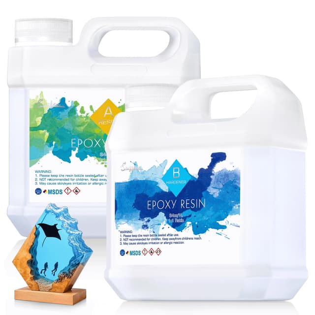 Epoxidharz 2000ml/68oz Kristallklar - Hochglanz und UV-beständig