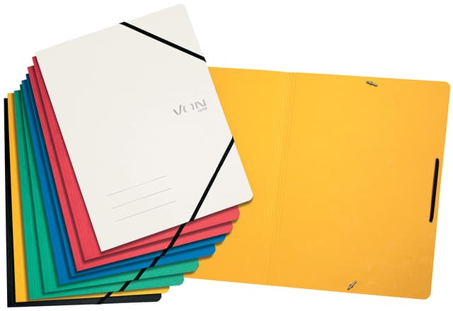 🌈 VON Leitz 10er Pack Eckspanner A4, Karton, Für 150 Blatt 📚