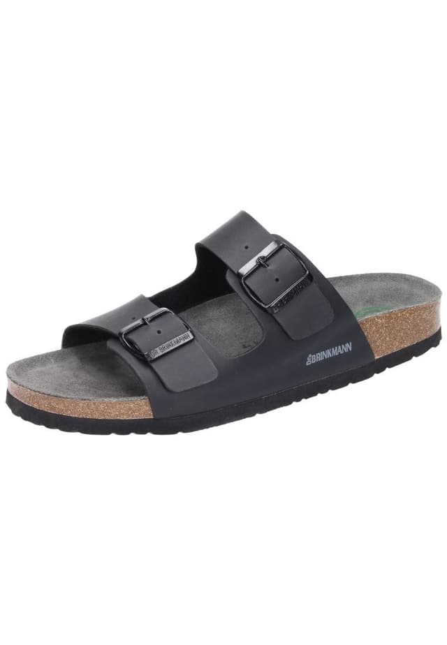 🔥 Dr. Brinkmann Herren Pantoletten 45 EU Schwarz 💥