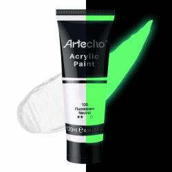 🎨 Artecho Acrylfarbe Leuchtfarbe Neutral 120 ml 🖌️