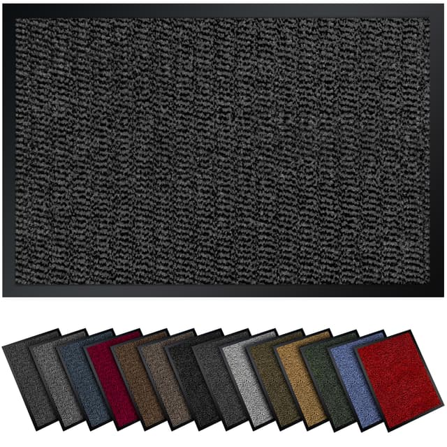 Angebot: Hochwertige Fußmatte grau schwarz 118x178cm groß