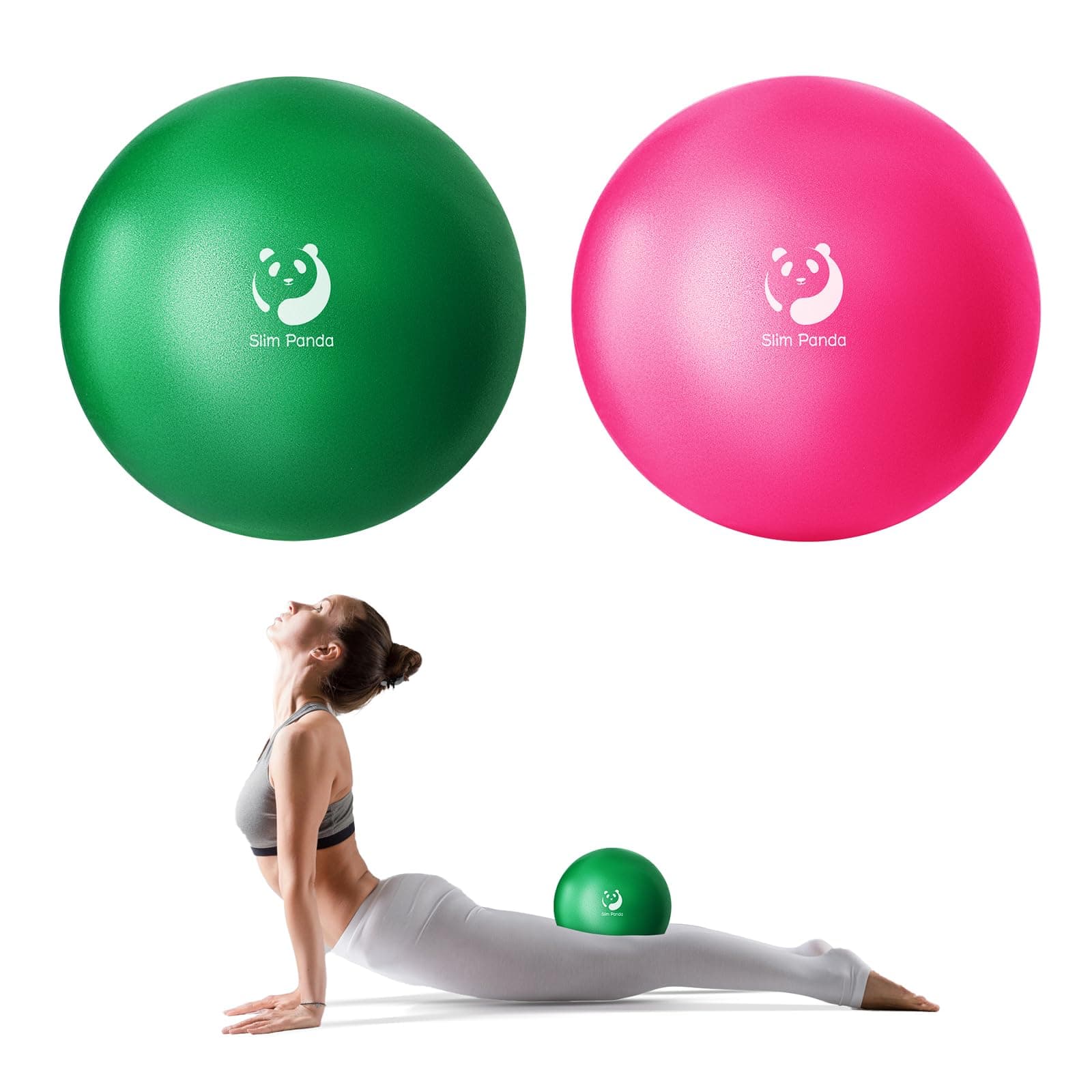 🏋️‍♂️ Slim Panda Gymnastikball Klein,23-25cm Pilates Ball mit Aufblasbarem Strohhalm 🧘‍♀️