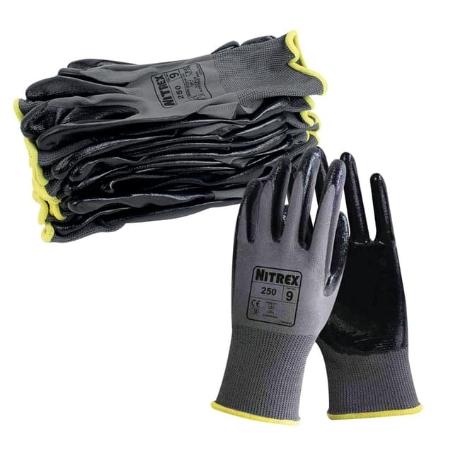 🔥 Mega Deal! NITREX 250 Arbeitshandschuhe - Schutz vor mechanischen & industriellen Gefährdungen!