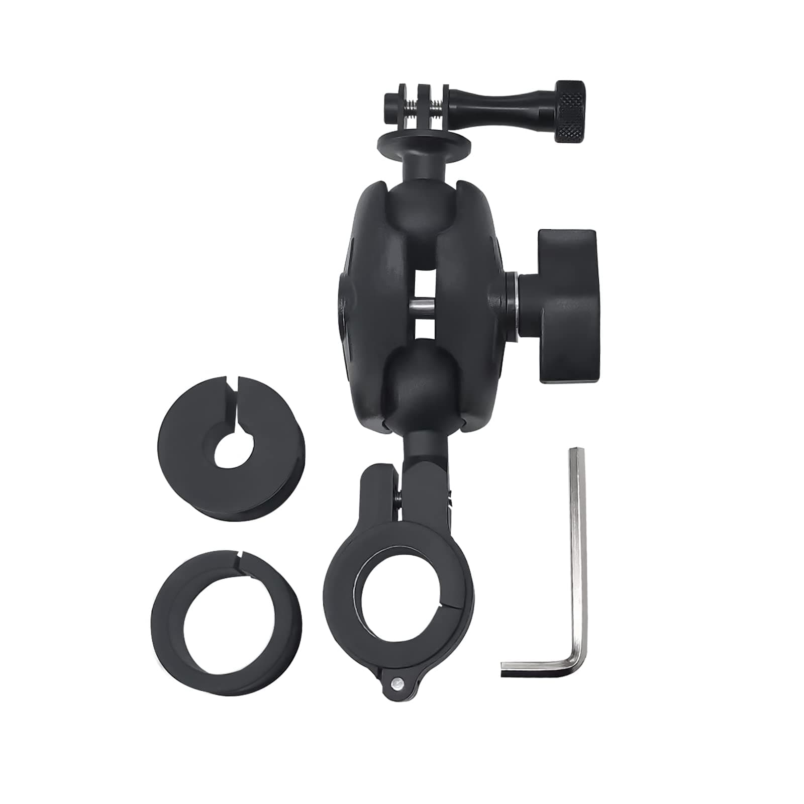 🏍️🚲 RAM Mount-kompatibler 1-Zoll-Kugelkopf mit Zweiloch-Verbindungsarm (S-L60315)