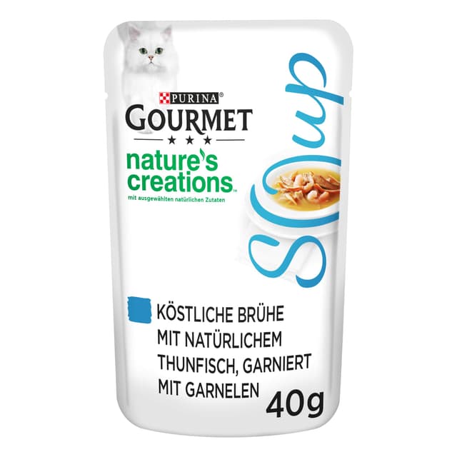 🐟🍤 PURINA GOURMET Crystal Suppe für Katzen - 32er Pack (32 x 40g)