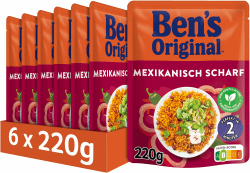 Angebot: BEN'S ORIGINAL™ Express Reis Mexikanisch Scharf 6 x 220g 220 g (6er Pack) 🌶️🍚