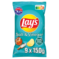 Lay's Salt & Vinegar Geschmack- Knusprig gewürzte Kartoffelchips - Party Snacks 🥳