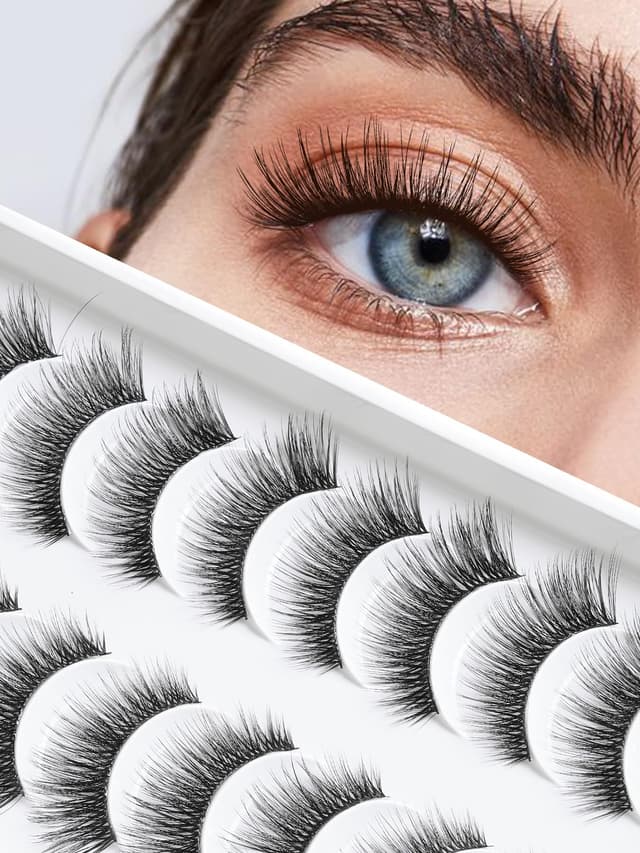 🌟 Angebot: Falsche Wimpern Lashes Cat Eye 15mm - 10 Paar Siligli S10 Chic Cat 5-15MM