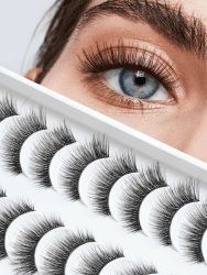 🌟 Angebot: Falsche Wimpern Lashes Cat Eye 15mm - 10 Paar Siligli S10 Chic Cat 5-15MM