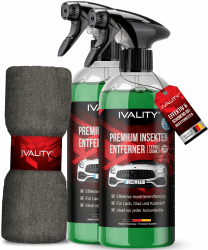 IVALITY® 2x Insektenentferner Auto löst effektiv hartnäckige Insektenrückstände 🚗🦟