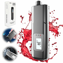 🍷🚫🛡️ RoserRose Alkoholtester Polizeigenau: Breathalyzer mit Farbigem LCD-Anzeige
