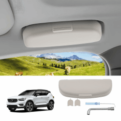 🕶️ LUWU Sonnenbrillenhalter Box für Volv0 XC60 S60 V60 XC90 V90 S90 XC40 C40 2018-2024 Brillenaufbewahrungskoffer Volv0 M7 M8 Sonnenbrillen-Organizer