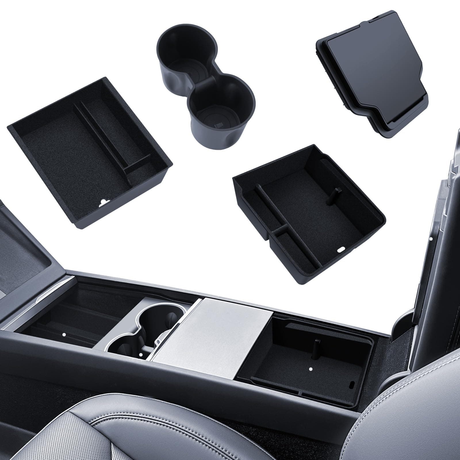 🚗 LANTU 4 Pcs Zubehör für Tesla Model Y 2025 Juniper - Sonderangebot!