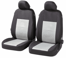 Walser Premium Autositzbezüge Avignon mit Reißverschluss Schwarz/Silber 😎🚗