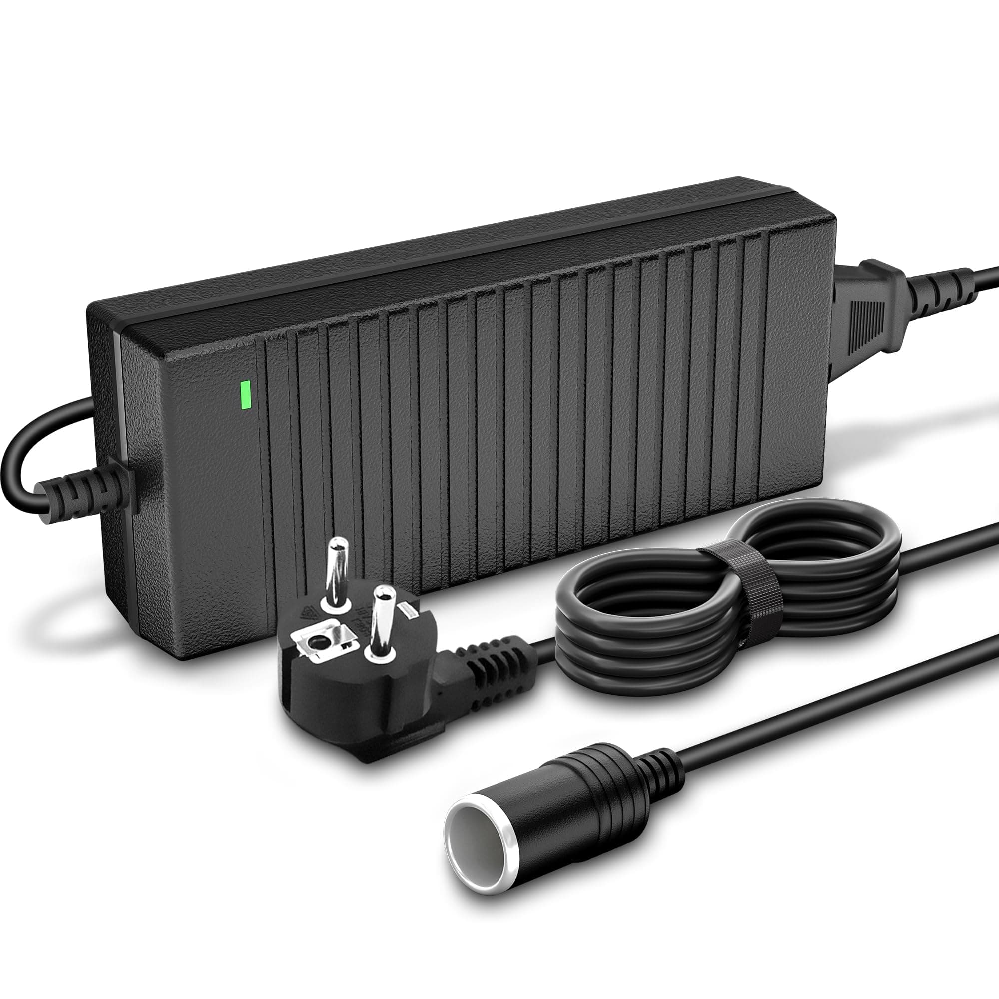 AUCARAUTO Spannungswandler 230V auf 12V, 120W/10A/2.65M KFZ Netzadapter 🚗🔌