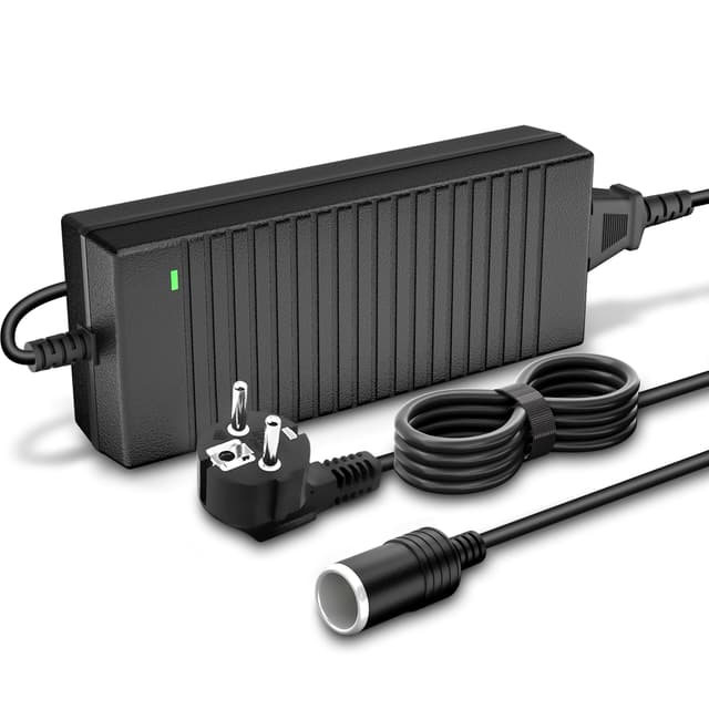 AUCARAUTO Spannungswandler 230V auf 12V, 120W/10A/2.65M KFZ Netzadapter 🚗🔌