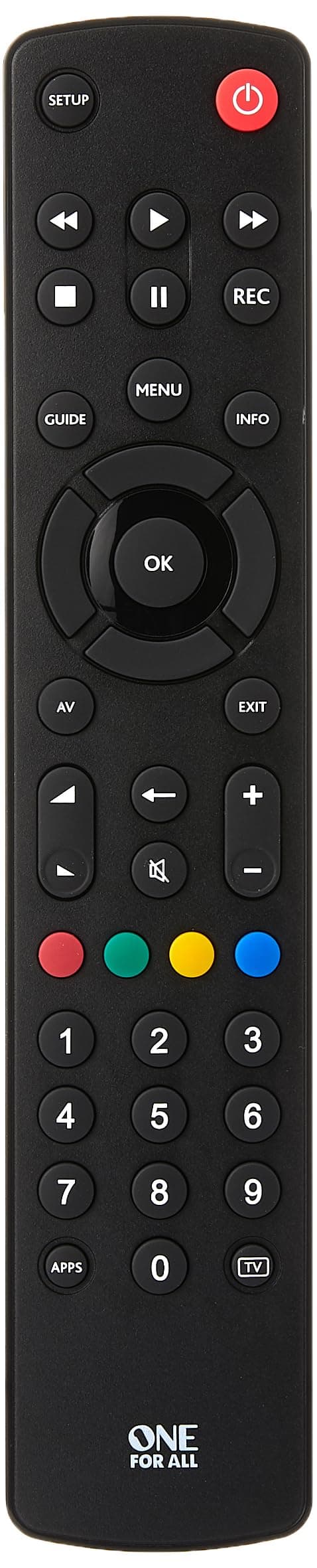 📺🔥 One For All Contour Universal Fernbedienung TV - Steuerung von / Smart TV - URC1210