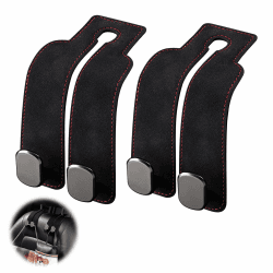 🚗 SoeUyd 2 Stück Autositz Doppelhaken Schwarz 🛍️ - Spezialangebot!