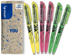 🌈 PILOT FriXion Light, radierbarer Textmarker, 6er Set (Neongelb, Neonpink, Grün) 6 stück (1er Pack) Neongelb, Neonpink, Grün - 47% Rabatt!