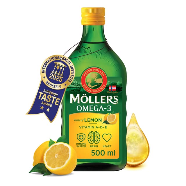 Möller's Omega 3 Lebertran Öl 500 ML Zitrone 500 ml (1er Pack)