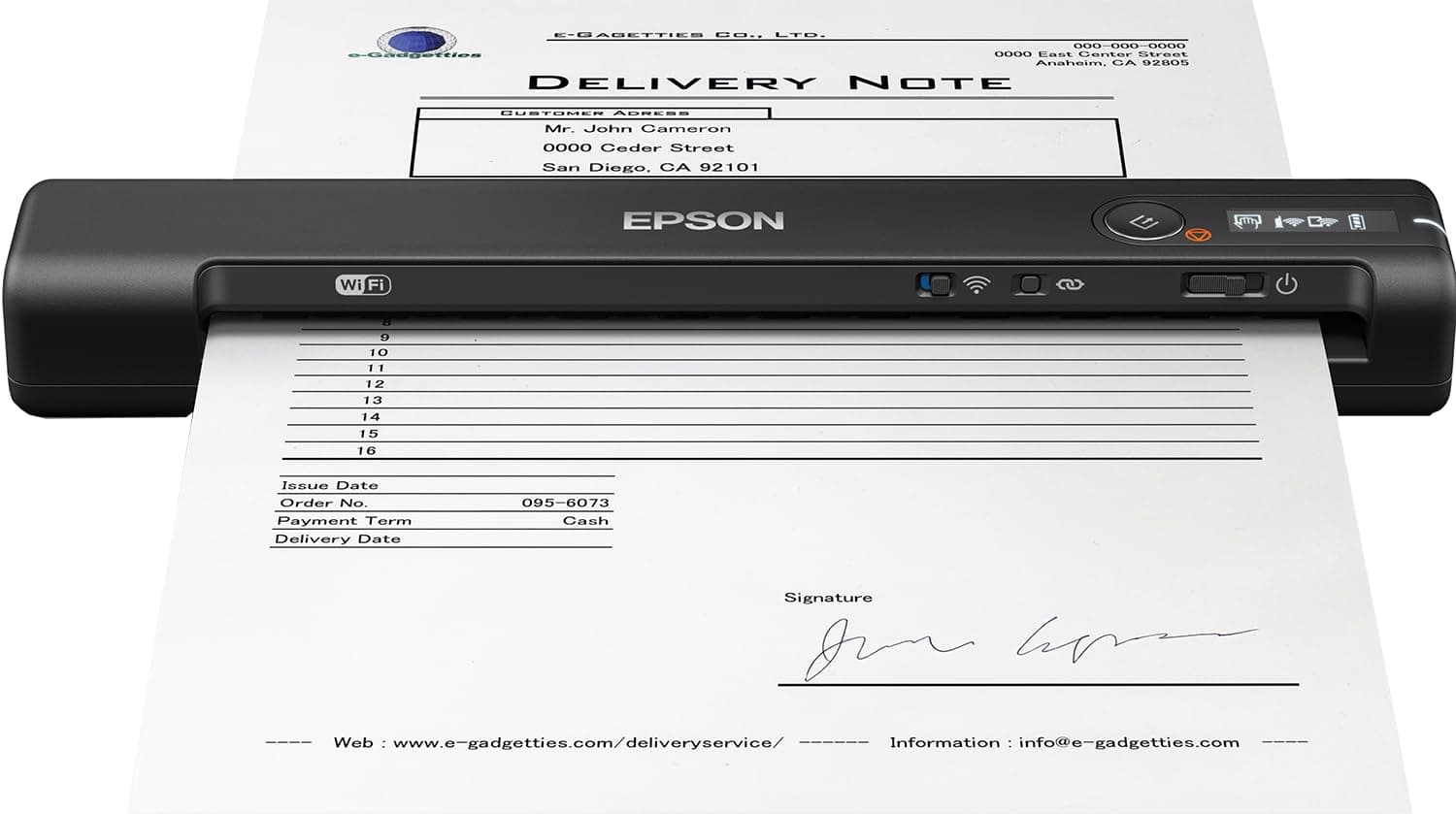 📄🔍 Epson WorkForce ES-60W mobiler Dokumentenscanner - Sonderangebot!