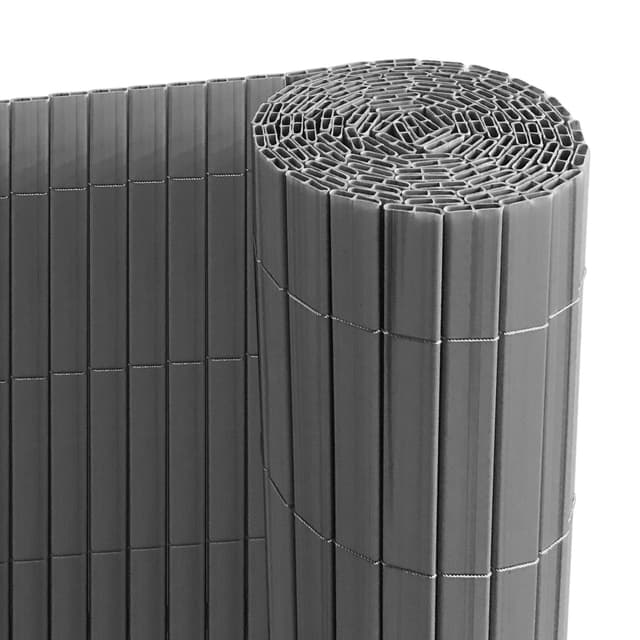 🌿 Ribelli® PVC Sichtschutzmatte mit Steg | 100 x 300 cm Anthrazit