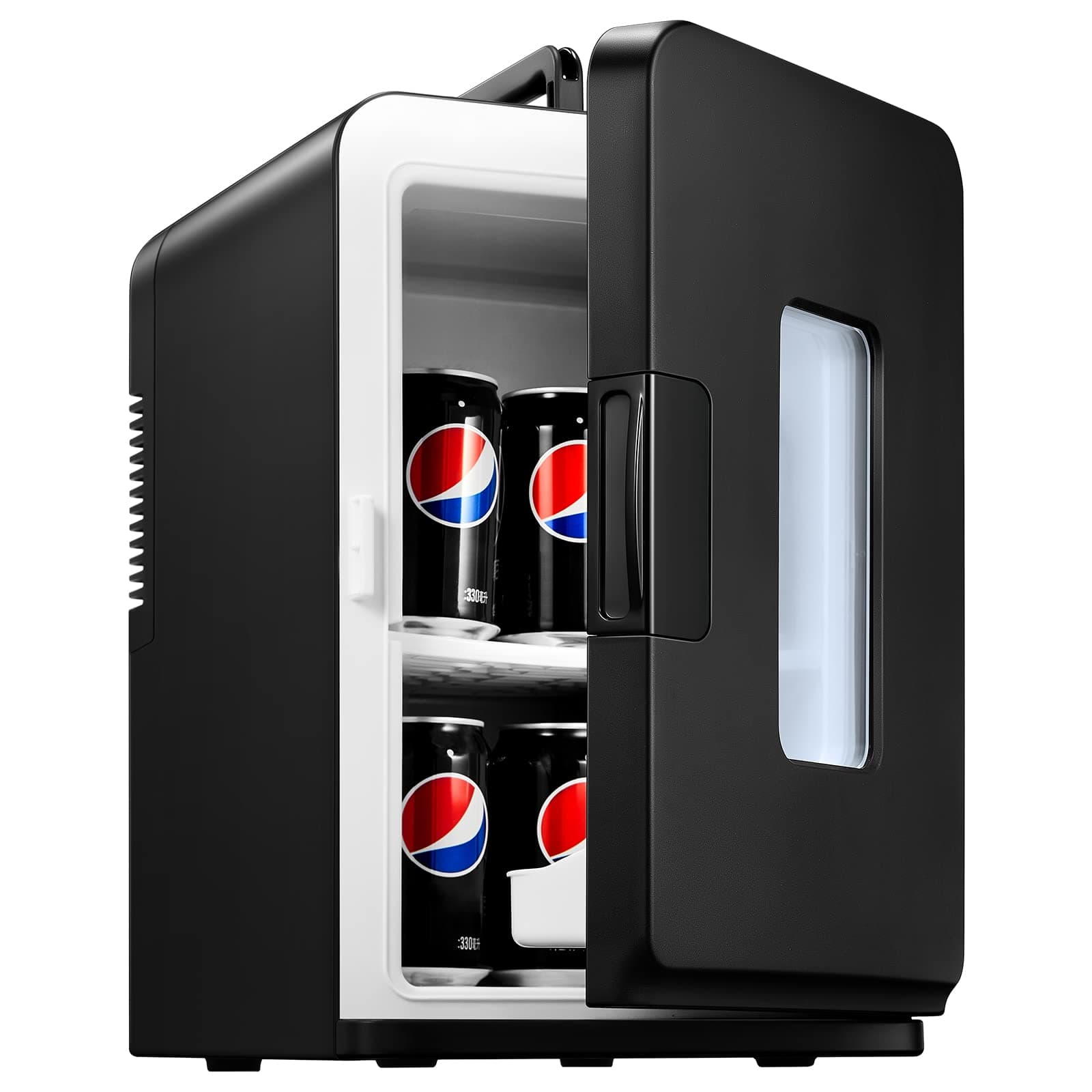 NORTHCLAN Mini Kühlschrank für Zimmer 15L 🌟 Tragbarer Kühl- und Heizkühlschrank 🌡️ Perfekt für Getränke, Kosmetik, Snacks