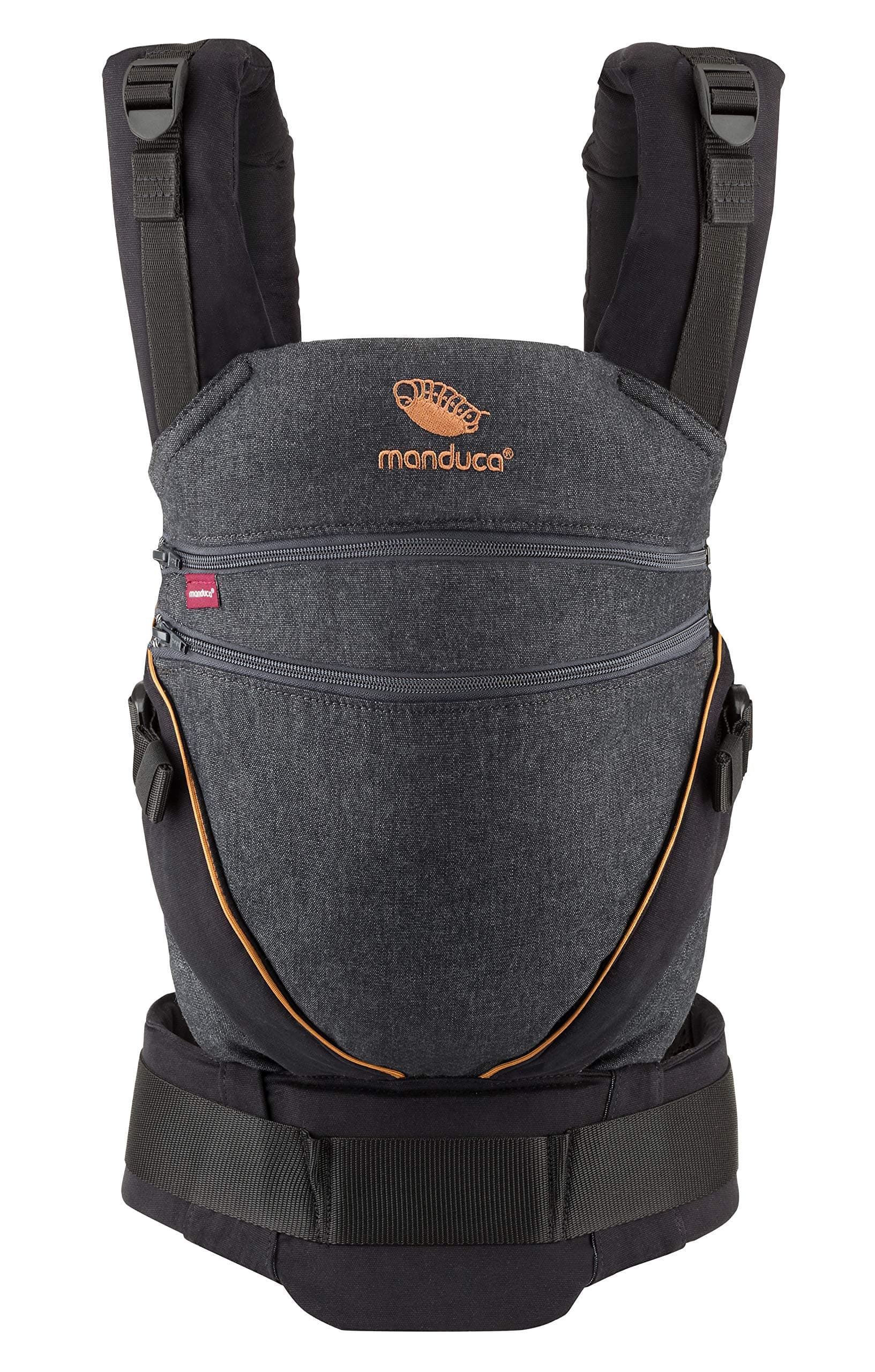 👶🌿 Manduca XT Babytrage - Verstellbarer Sitz, der mitwächst - Denimblack-toffee