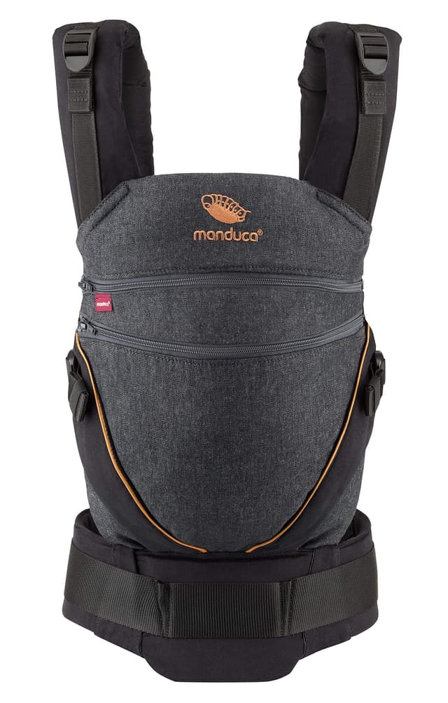 👶🌿 Manduca XT Babytrage - Verstellbarer Sitz, der mitwächst - Denimblack-toffee
