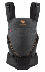 👶🌿 Manduca XT Babytrage - Verstellbarer Sitz, der mitwächst - Denimblack-toffee