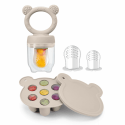 👶🍦👶 WeSweet Obst Futterspender für Babys (graues Set) 🍭🍼