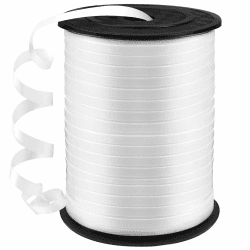 🎁 450 Meter Geschenkband Weiss - DATEFUN 5mm Schleifenband Weiss 🎈