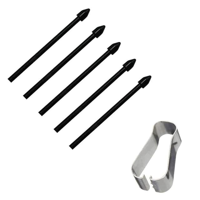 🖊️🔧 DaiUni S-Pen Ersatzspitzen für Samsung Galaxy Tab - 5 pcs (Schwarz)