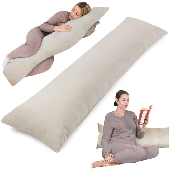 Angebot: Totsy Baby Seitenschläferkissen mit Bezug Velvet 40 x 145 cm 🛏️🎁
