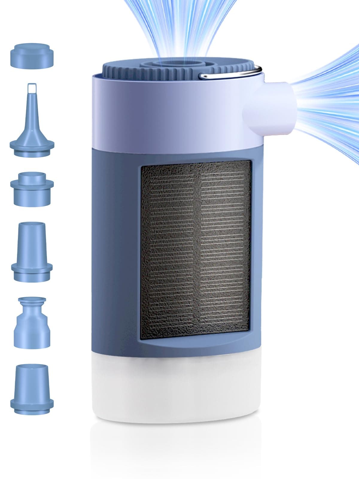 K Kasonic Elektrische Luftpumpe mit Campingleuchte Blau 🏕️