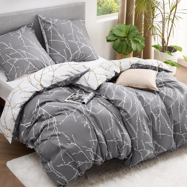 🛏️ BETTSURE Bettwäsche 135x200 4teilig Bettbezug - Bettwäsche-Sets 135 x 200 cm 2er Set mit 2 Kissenbezüge 80x80cm