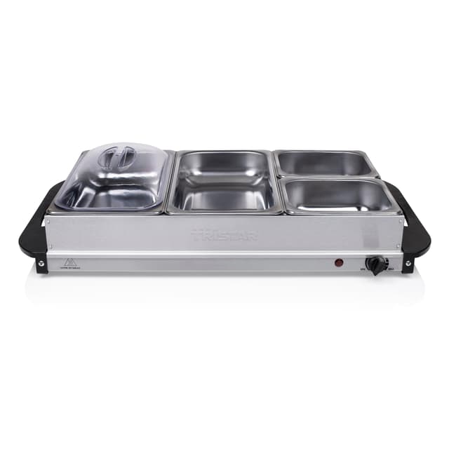 🌟 Mega Deal! Tristar BP-6285 Buffet-Server, 300, Silber Single 🌟