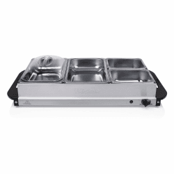 🌟 Mega Deal! Tristar BP-6285 Buffet-Server, 300, Silber Single 🌟