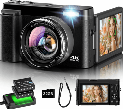 Digitalkamera 4K 16X Autofokus Digitalzoom Kamera 📸🎥